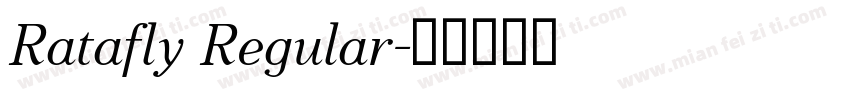 Ratafly Regular字体转换